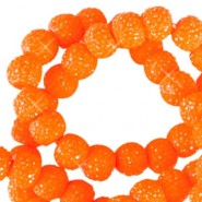 Sparkling resin Perlen 8mm Bright orange